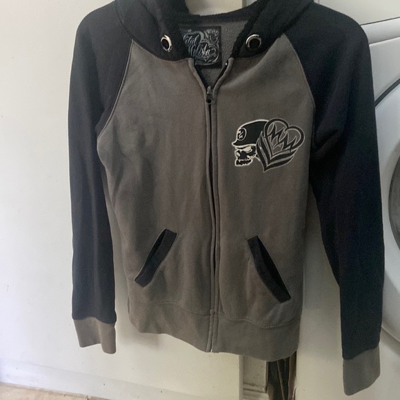 Metal Mulisha Tops - Metal Mulisha Zipper Hooded Sweatshirt